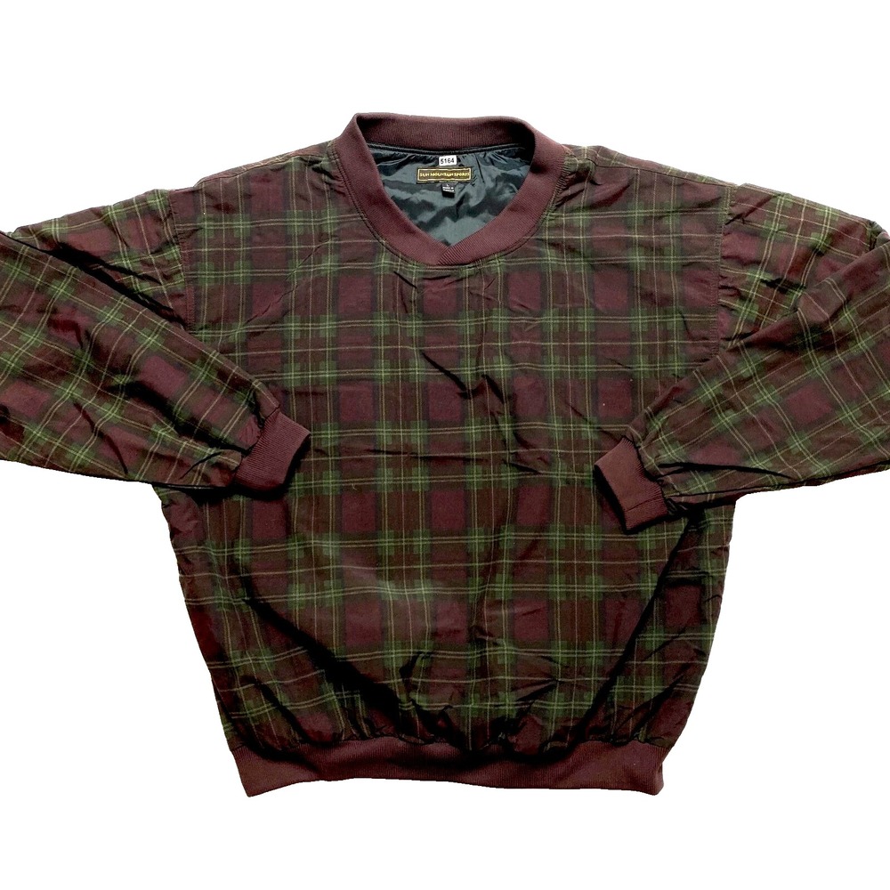 Sun Mountain Sports Pullover Jacket Mens Large Track Long Sleeve Golf 90s